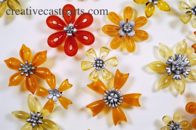 rotocast-urethane-flower-wall-work by creative cast parts Custom rotocast displays by Creative Cast Parts